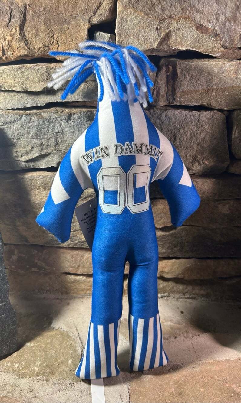 Dammit Doll with tag Win Dammit !! 00 Blue and White Stripes Sports
